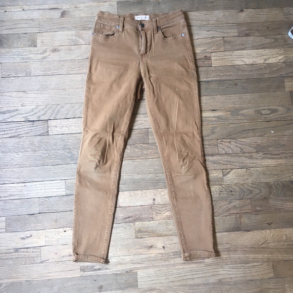 Madewell 9" High-Riser Skinny Skinny in Camel - Picture 2 of 6